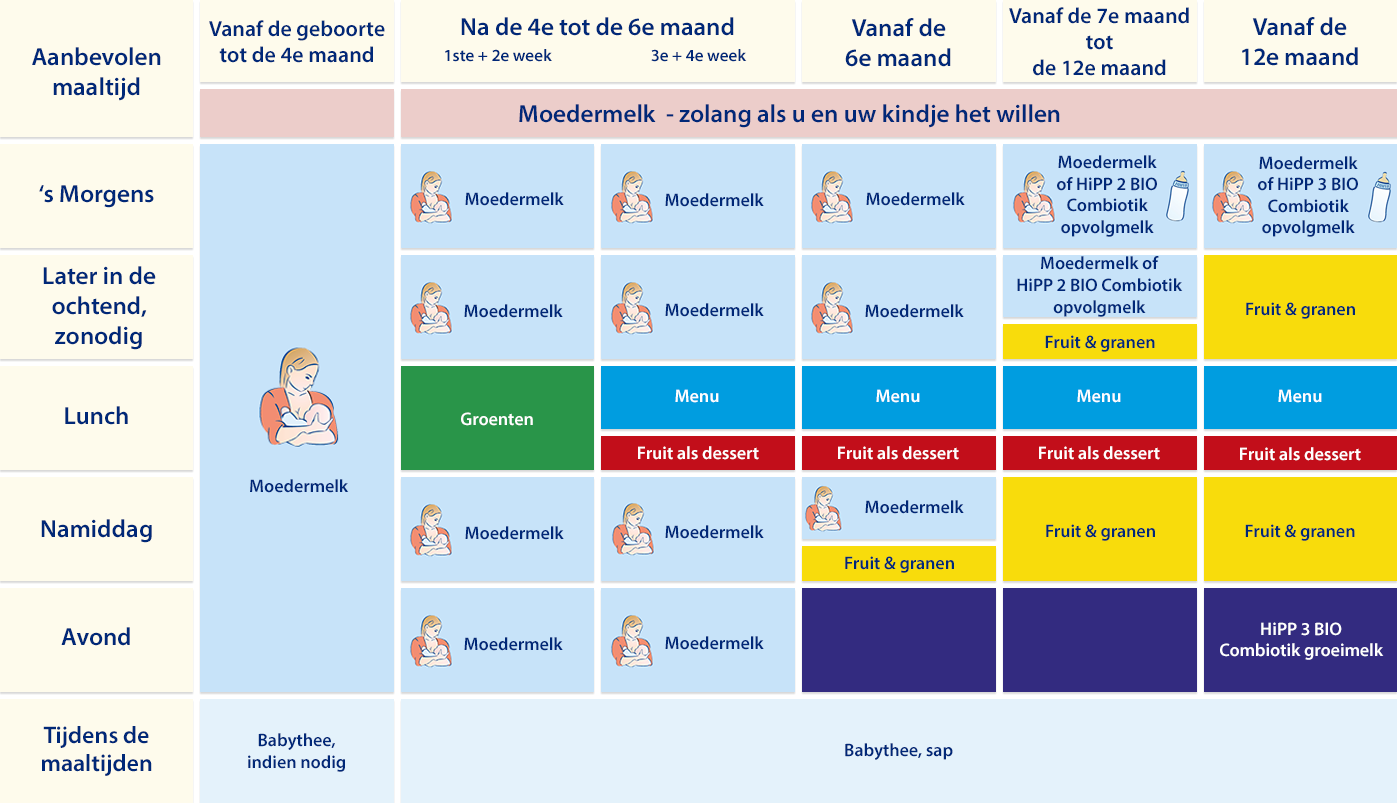 tank dok steeg Voedingsplan | HiPP Bio